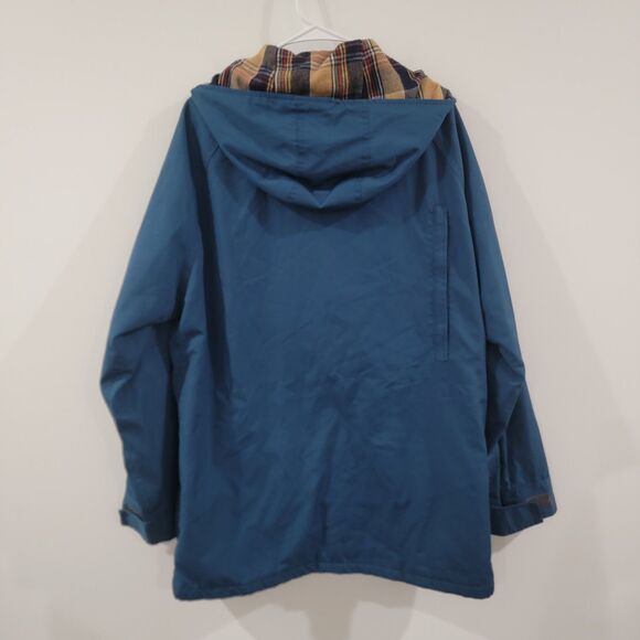 Vintage Schott Mens Chore Barn Jacket Size Medium Blue Utility Blanket Lined - Picture 3 of 9